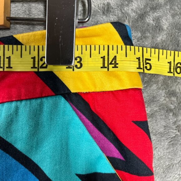 Loudmouth Skort Womens Sz 4 Red Purple Stretch Thunderbolt Golf Lightening Skirt - Picture 5 of 10